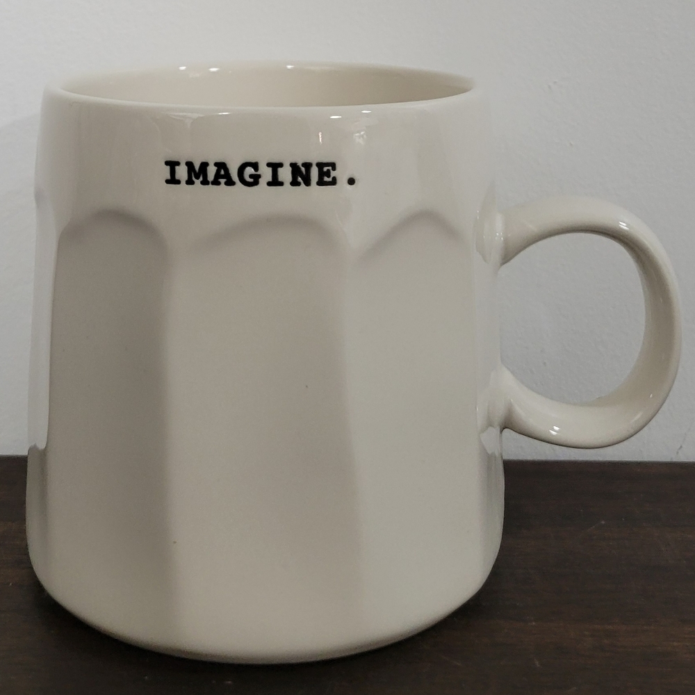 Rae Dunn Icon Imagine Cream Mug